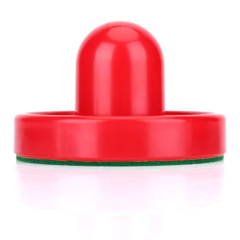 SPYMINNPOO Air Hockey Set, 2Pcs Pushers, 2 Charpies, 4 Pucks, Large Size 96mm, Red