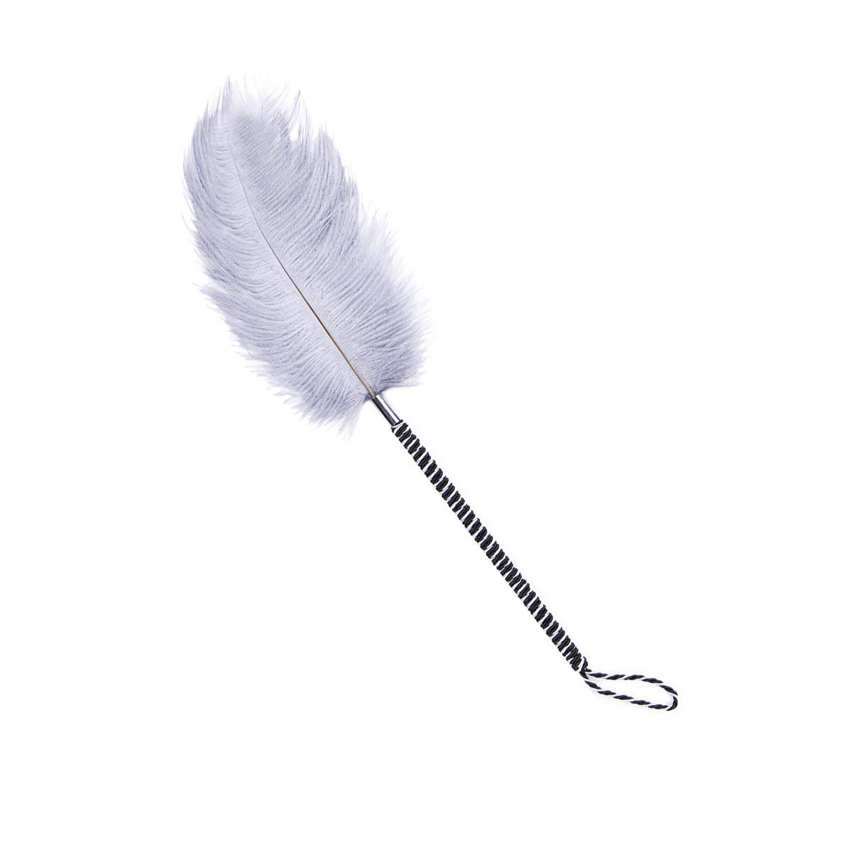KuTi Kai Tied Rope Handle Soft Ostrich Feather Tickler 18.11inch/46cm
