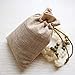 40 Pieces Burlap Bags with Drawstring, 5.4x3.7 inch Burlap Drawstring Gift Bag Jewelry Pouches for Wedding and Party Favors, DIY Craft, Presents, Christmas