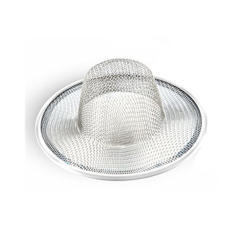 2 pcs Heavy Duty Stainless Steel Slop Basket Filter Trap, 2.75" Top / 1" Mesh Metal Sink Strainer,Perfect for Kitchen Sink/Bathroom Bathtub Wash basin Floor drain balcony Drain Hole