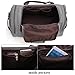 Canvas Duffel Bag, Aidonger Vintage Canvas Weekender Bag Travel Bag Sports Duffel with Shoulder Strap (Gray)