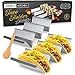 Midelo Taco Holders Set Of 2 - Stainless Steel Taco Stand Tray, Metal Taco Rack with Handles - Oven, Grill, Dishwasher & Air Fryer Safe