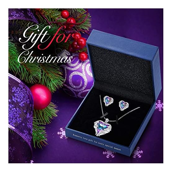CDE-Angel-Wing-Heart-Necklaces-and-Earrings-Christmas-Jewelry-Gifts-Embellished-with-Crystals-from-Swarovski-18K-White-Gold-Plated-Jewelry-Set-for-Women CDE-Angel-Wing-Heart-Necklaces-and-Earrings-Christmas-Jewelry-Gifts-Embellished-with-Crystals-from-Swarovski-18K-White-Gold-Plated-Jewelry-Set-for-Women