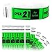 Goldistock Event Wristbands Over 21 Neon Green 500 Ct. | ¾” Arm Bands | Wrist Bands for Easy Drinking Age ID