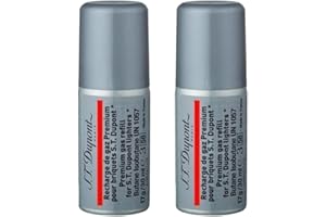 LIGHTERUSA S.T. Dupont Premium Butane 30mL - Red (2 Pack)