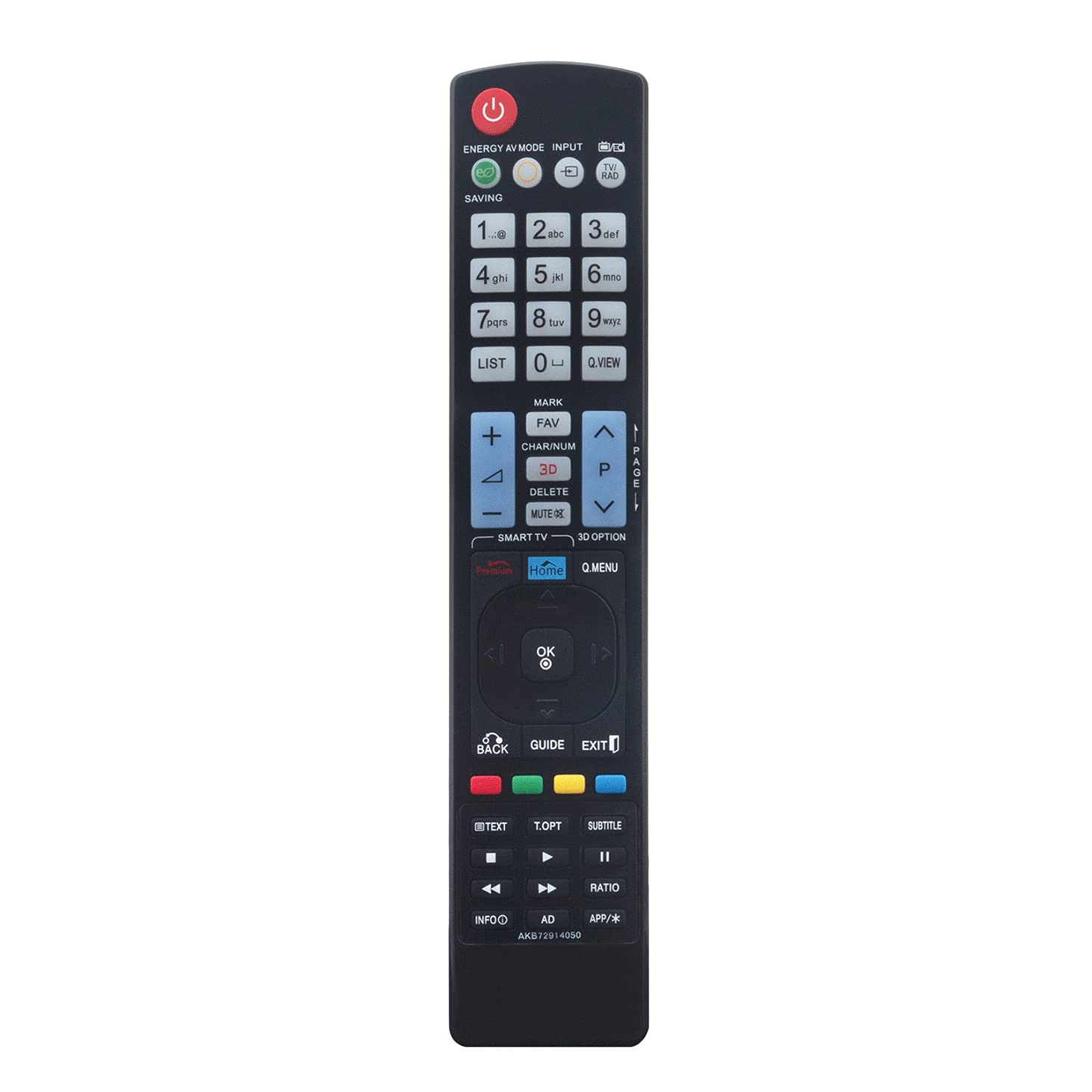 VINABTY AKB72914050 Remote Control Replacement for LG LCD TVs 37LV550T 47LV550T 42LW550T 55LW550T 55LW551C 37LV550T-ZC 42LV550T 42LV550-ZC 47LV550T-ZC 47LW550T