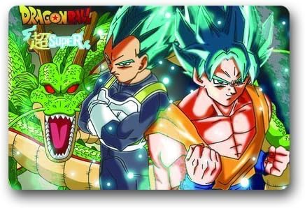 Japanese Anime Dragon Ball Z Super Cool Goku Custom Doormat Home Decor Bedroom Carpet Classic Durable Bathroom Mats 23.6"(L) X 15.7"(W)