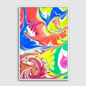Framed Canvas Wall Art for Living Room, Bedroom Watercolor Seperate in Water Canvas Prints for Home Decoration Ready to Hanging - 16x24 inches