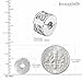 JewelrieShop 2 Pcs European Beads Stopper Clip Lock Beads Spacer Charm for Bracelet, Openable