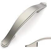 Amerdeco 10 Pack Brushed Satin Nickel Cabinet Pulls 3 Inch(76mm) Hole Center Cabinet Hardware Kitchen Cabinet Handles for Bat