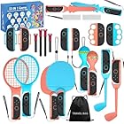 VoSinrly Nintendo Switch 2 スポーツアクセサリーセット 23 IN 1 [2025新登場]Switch 2 対応 テニスラケット・ソードグリップ・ゴルフクラブ・ボクシングリストバンド・レッグストラップ・収納バッグ付き 家族で楽しめるスポーツゲーム用アクセサリーキット