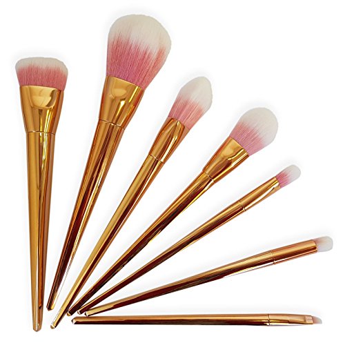 FDVIP-7-pcs-Metallic-Rose-Gold-Make-up-Brushes-Set-High-Quality-Super-Soft-Vegan