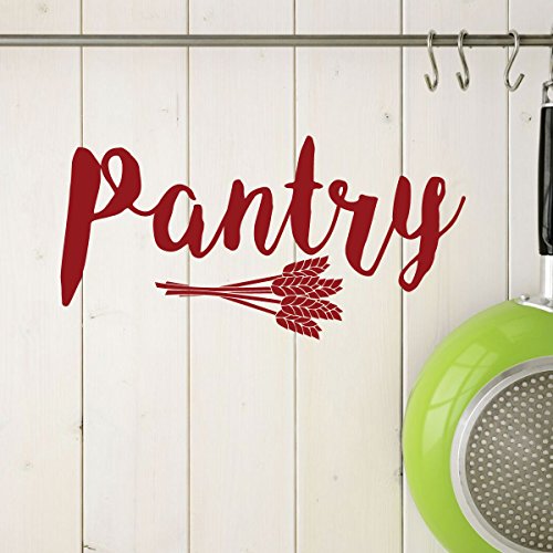 Pantry Wall Decal with Wheat Design - Farmhouse Decor for Kitchen or Home Decoration - Chef Gifts - Thumbnail 6