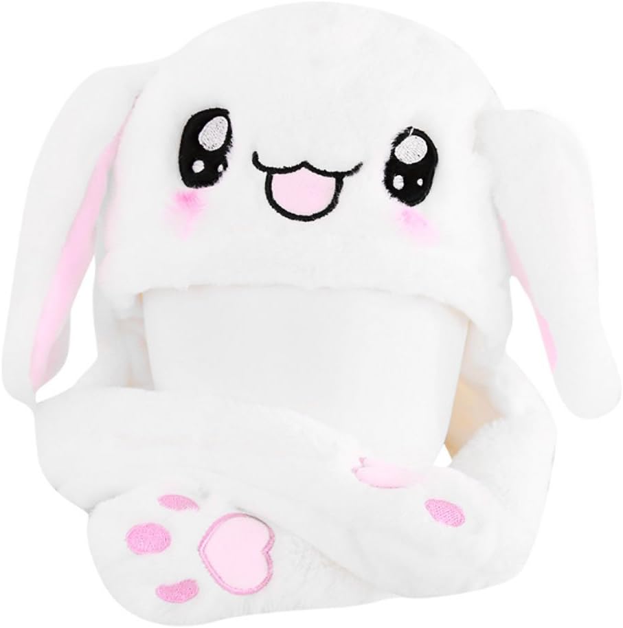 GaoCold Hot Novelty Magic Rabbit Bunny Hat with Moving Ear Plush Toy Gift Kids Toy for Halloween Christmas Easter