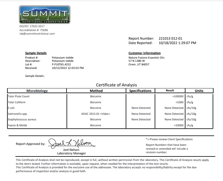 Potassium Iodide Radiation Tablets 130 mg (5 Pack) (300 Tablets) EXP