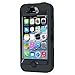 Korecase Compatible with iPhone 4 Shockproof Case Heavy Duty Hybrid High Impact Body Rugged Silicone Protective Cover with Dust Plug Black