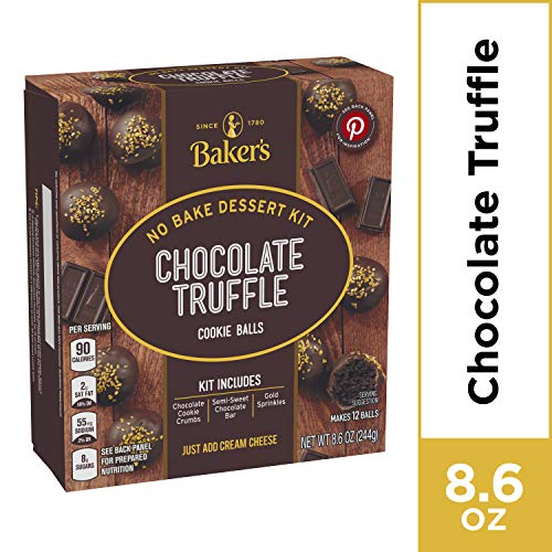 Baker's Chocolate Truffle Cookie Balls No Bake Dessert Kit, 8.6 oz