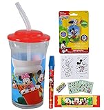 Mickey Mouse Clubhouse Fun Sip Favor Cup! Valentines Gift, Easter Basket Filler, Stocking Stuffer or Party Favor! Pre-Filled & Ready For Giving! Includes Keepsake Tumbler, Stickers & Favors!