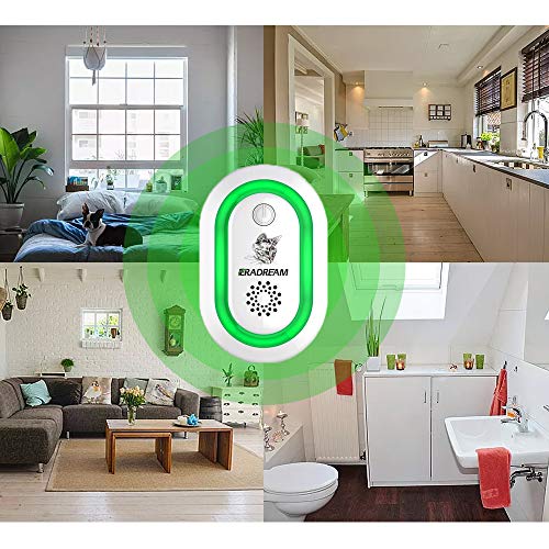 Eradream Pest Repeller Plug in, Electronic Pest Repellent Ultrasonic for Pest Reject, Newest Mice Control Indoor Use Non-toxic for Bug Spider Rodent Ant Mosquito Roach No Kill(2 Pack) - Thumbnail 3