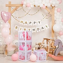 Voircoloria Baby Boxes with 42pcs Letters for Baby