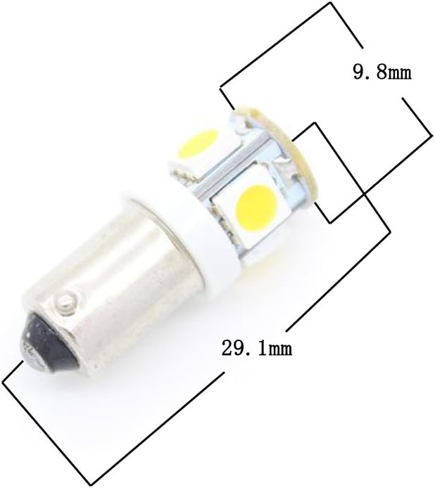 BOOMBOOST 10 pcs 5SMD 5050 LED T11 BA9S White T4W 182 1445 H6W 53 Car Wedge Light Car Indicators Bulb Light Wedge Lamp - Image 5