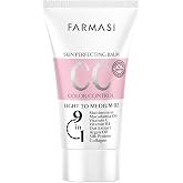 FARMASi CC Cream, Tinted Moisturizer Foundation, Light to Medium, 1.7 fl oz | Color Correcting Formula, Evens the Look of Skin Tone, Buildable Sheer to Medium Coverage, Natural Radiant Finish, Vitamin C