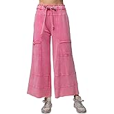 Poppy and Seed Easel Lazy Days Mineral Washed Wide Leg Pants