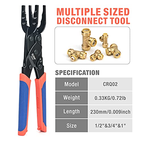 IWISS PushFit Disconnect Tong Tool for Easily Removing PushtoConnect