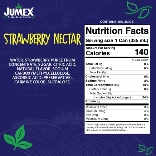 JUMEX STRAWBERRY NECTAR, 11.3 FL OZ CAN