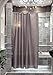 Shower Curtain, 71X71inch Waterproof Polyester Fabric Bathroom Curtains with 10 Hooks (Silver Gray)
