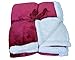 Napa Super Soft Micro Mink Fleece Sherpa Bed Throw TV Blanket 50 x 60 Reversible Wine