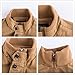 ZooYung Men's Casual Winter Cotton Military Jackets Outdoor Coat windproof windbreaker(2701-Khaki-XL)