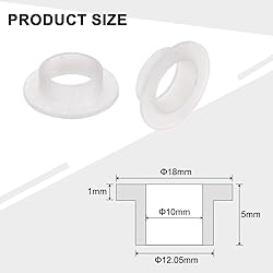 uxcell 12pcs Flanged Sleeve Bearings Plastic