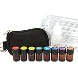 Essential Oil Pocket Doctor 1 Keychain Kit w/Frankincense, Oregano, Melaleuca, Lemon, Lavender, Peppermint, Eucalyptus & Lemongrass in (8) 2ml Drams by Davina