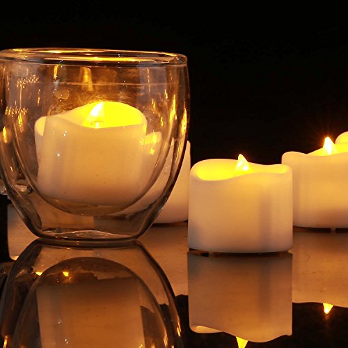 image for Beichi 24Pack White Flameless LED Tea Lights, Battery Operated Candles