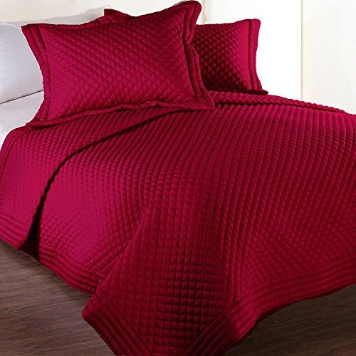 Microfiber Stain- and Water-Resistant Diamond Quilt by Lotus Home