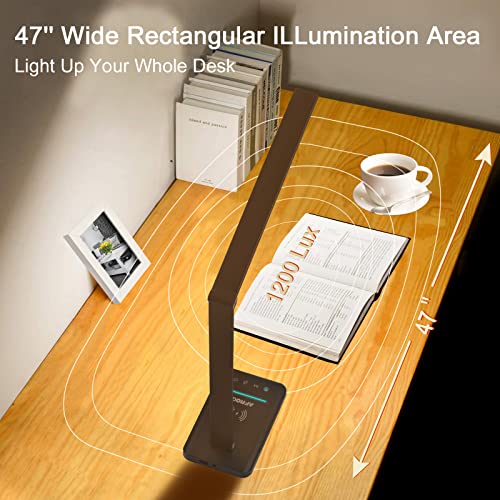 AFROG Multifunctional LED Desk Lamp with 10W Fast Wireless Charger, USB