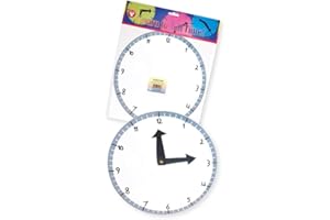 Hygloss Products Learn-to-Tell-Time Paper Clock Kit