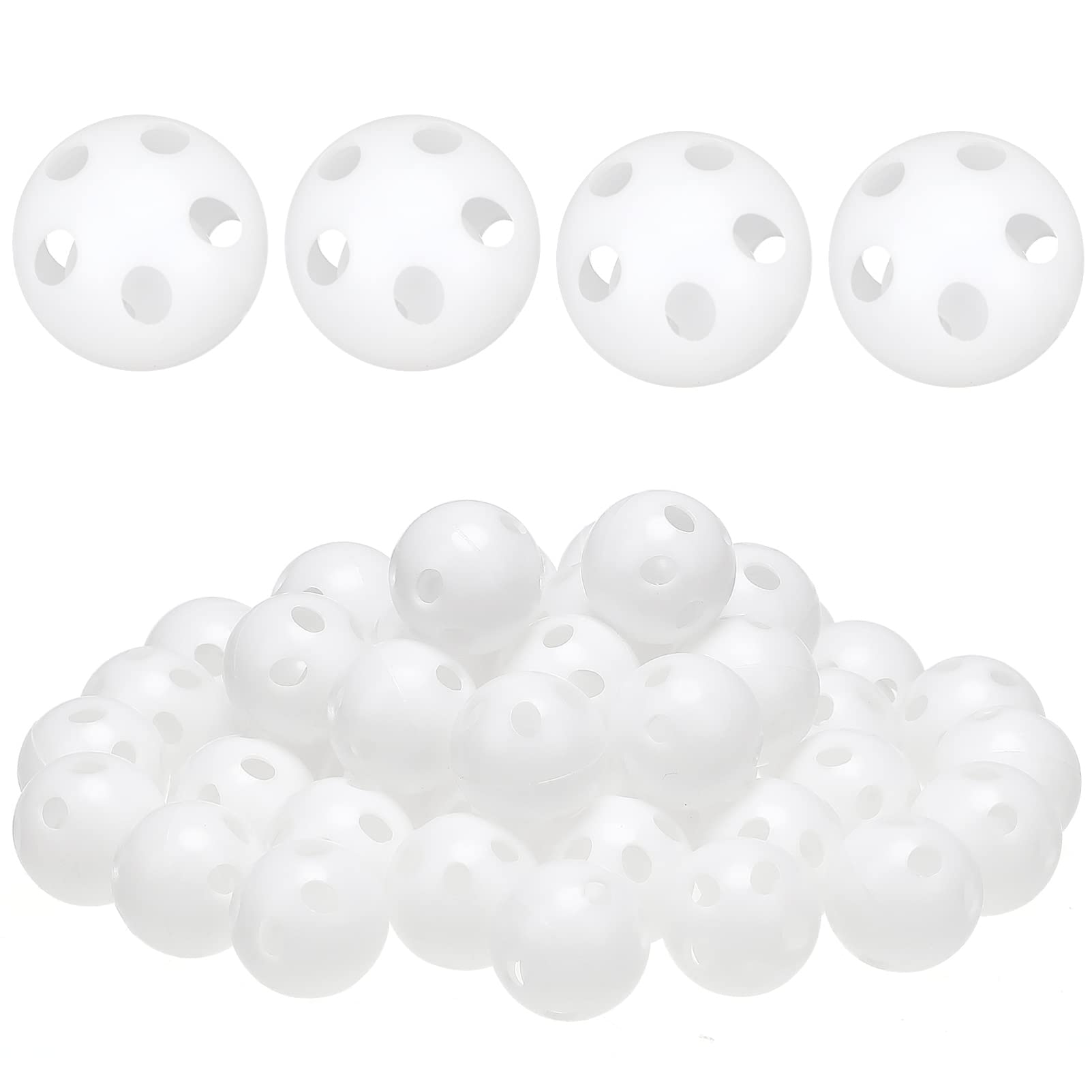 TOYANDONA 50 Pcs Rattle Ball Inserts for Baby Toys, Round Doll Noise Maker Repair Fix Toy Rattle Noise Maker Squeaker Replacement Insert Crafts Accessories 28mm