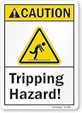 SmartSign “Caution - Tripping Hazard” Label