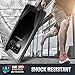 Poetic Galaxy Note 8 Case, Guardian [Scratch Resistant Back] [360 Degree Protection] Full-Body Rugged Clear Hybrid Bumper Case with Built-in-Screen Protector for Samsung Galaxy Note 8 Black