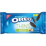 Oreo Thins Sandwich Cookies, Pistachio Creme Chocolate, 10.1 Ounce, 12 Count