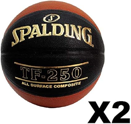 2 Pack Spalding TF-250 Basketball Brick Black Size 29.5