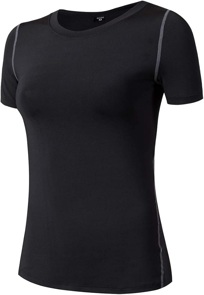 Xalutec Women's Compression Shirt Quick Dry Fit Short