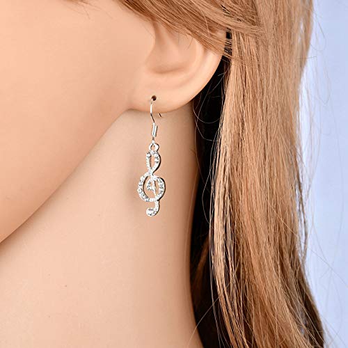 Music Notation Earrings for Women Girls Statement Earrings Jewelry Fashion Drop Dangle Earrings