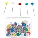 Slaxry Flower Head Pins Multicolor Patchwork Pins with Box DIY Quilting Tool Sewing Accessories, 100 Per Pack