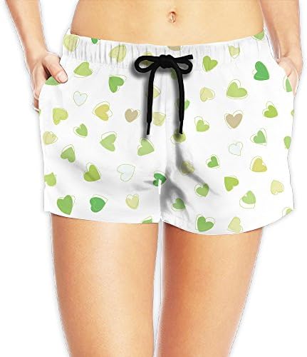 Free Spinner Heart-shaped Pattern Women's Breathable Comfortable Soft Feel Short Beach Swimming Pants