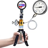 Sensokart Hand Pump Pressure and Vacuum Calibrator with Gauge (Master Gauge Range: -14 to 362 PSI and 2 Connection) for Calibration Labs, Pressure Gauge Calibrator | Model SK-2200-DPG