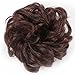 Messy Bun Hair Piece Thick Updo Scrunchies Synthetic Hair Extensions Ponytail Hair Wig Hairpiece Dark Winethumb 1