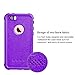 Zimu Joy iPhone 5 5S SE【2016 Edition】 Waterproof Case, IP68 Certified Waterproof Shockproof Dirtproof Protective Cover, Full Sealed Case with Built-in Screen Protector for iPhone 5 5S SE2016(Purple)